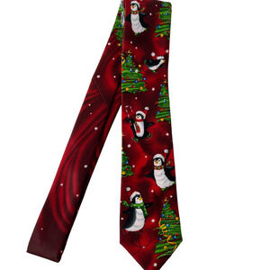 Vintage Jerry Garcia Handhold Collection Christmas Penguin Tie